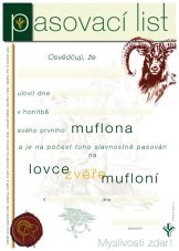 Pasovací list – Muflon