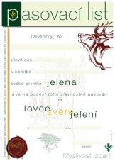 Pasovací list – Jelen
