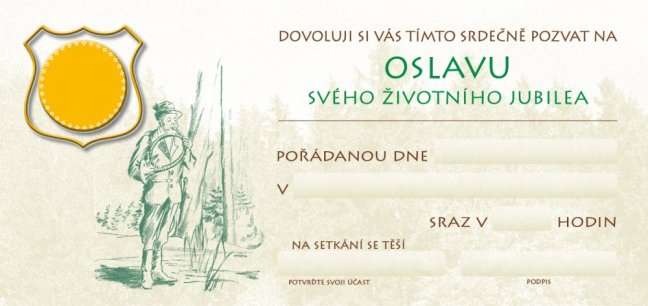Pozvánka – Životní jubileum beze jména