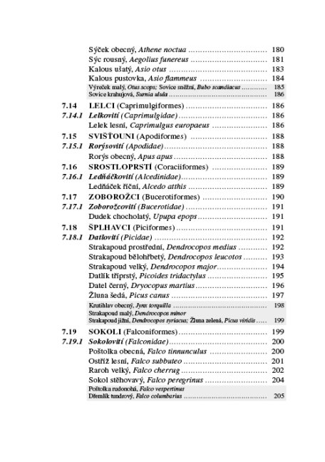 Zoologie lesnická – Obratlovci – textová část