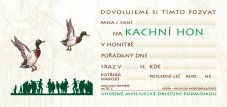 Pozvánka – Kachní hon – ilustrace
