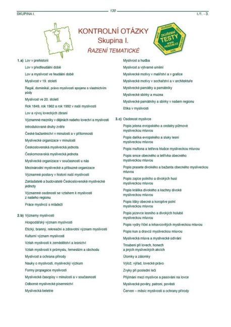 PENZUM – Myslivost pro teorii a praxi – XIX. vydání