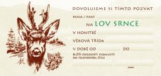 Pozvánka – Lov srnce – ilustrace