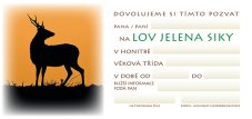 Pozvánka – Lov jelena siky – foto