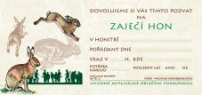 Pozvánka – Zaječí hon – ilustrace (beze jména)