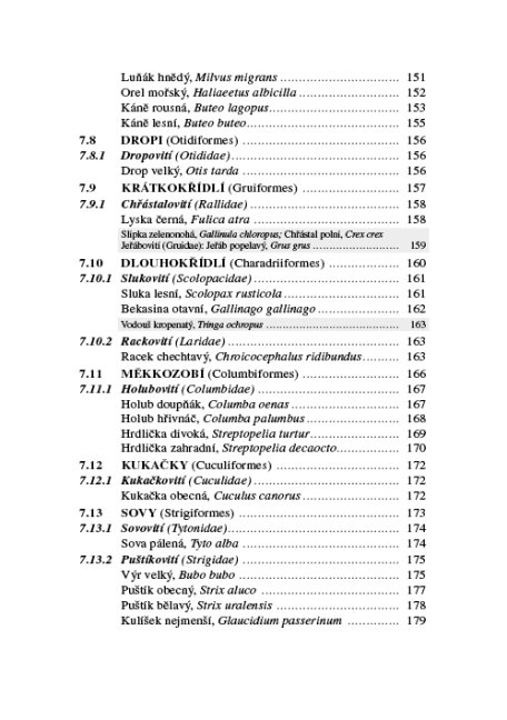 Zoologie lesnická – Obratlovci – textová část