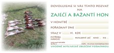 Pozvánka – Zaječí a bažantí hon – foto (beze jména)