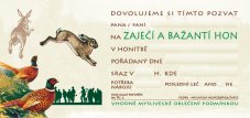 Pozvánka – Zaječí a bažantí hon – ilustrace