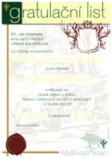 Gratulační list – univerzální