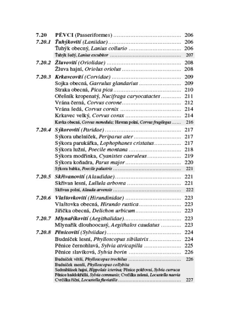 Zoologie lesnická – Obratlovci – textová část