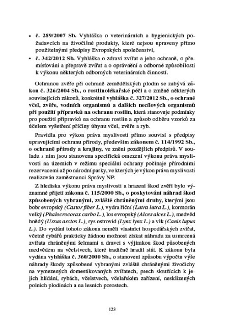 Myslivost I.