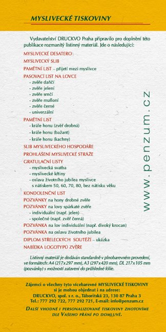 Myslivecké ceremoniály – 3. vydání
