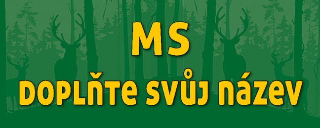 MYSLIVECKÉ SDRUŽENÍ – Cedulka - materiál cedulky: Karton v kapsové laminaci