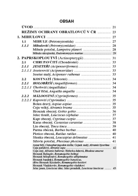Zoologie lesnická – Obratlovci – textová část
